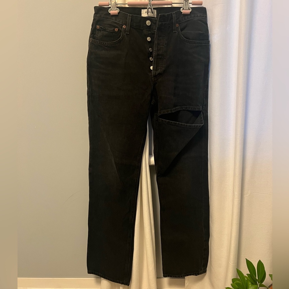 Agolde black Lana Slice jeans